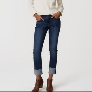 Loft Women's Cuffed Modern Straight Jeans